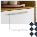 Ver mais imagens de Cozinha Compacta 6p 2g 161 Cm Montesa Freijo Supremo Cp Ripado Freijo Ktp
