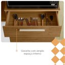 Ver imagem 7 de Cozinha Compacta 6p 2g 161 Cm Montesa Freijo Supremo Cp Ripado Freijo Ktp