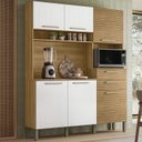 Ver imagem 2 de Cozinha Compacta 6p 2g 161 Cm Montesa Freijo Supremo Cp Ripado Freijo Ktp
