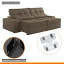 Ver imagem 7 de Sofá Retrátil e Reclinável 250cm Enzo Plus