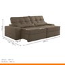 Sofá Retrátil e Reclinável 250cm Enzo Plus - 3