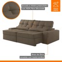 Ver mais imagens de Sofá Retrátil e Reclinável 250cm Enzo Plus