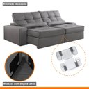 Ver imagem 6 de Sofá Retrátil e Reclinável 250cm Enzo Plus