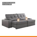 Ver imagem 4 de Sofá Retrátil e Reclinável 250cm Enzo Plus