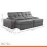 Sofá Retrátil e Reclinável 250cm Enzo Plus - 3