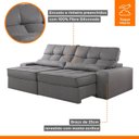 Ver imagem 7 de Sofá Retrátil e Reclinável 250cm Enzo Plus