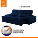 Ver imagem 5 de Sofá Retrátil e Reclinável 250cm Enzo Plus