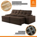 Ver imagem 6 de Sofá Retrátil e Reclinável 250cm Enzo Plus