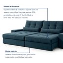 Ver imagem 7 de Sofá Retrátil e Reclinável 290cm Enzo Plus Azul