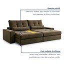 Ver imagem 5 de Sofá Retrátil e Reclinável 290cm Enzo Plus Marrom