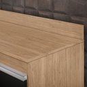 Ver imagem 7 de Balcão Gabinete 180cm com Tampo Dallas Castanho/Preto - Lumil Lumil Móveis