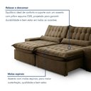 Ver imagem 7 de Sofá Retrátil e Reclinável 210cm Domínio Marrom
