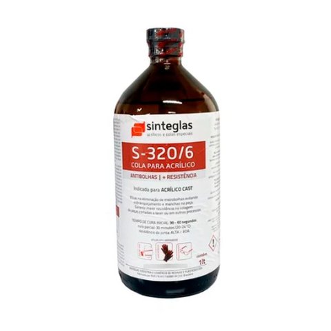 2479 - Cola Ultra-rápida Acrílico/policarbonato S-320/6 (01 Lit)