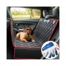 Kit Capa Pet Protetor Banco Traseiro Vermelho e Luva Tira Pelo Cão Duke e Dixie - 1