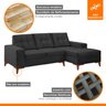 Sofá 2 Lugares 208cm Chaise Direita Emporio - 7