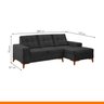 Sofá 2 Lugares 208cm Chaise Direita Emporio - 3