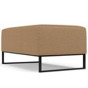 Ver imagem 7 de Kit 02 Puffs Decorativo Sala De Estar Cléo 90cm Base De Ferro Preto W01 Bouclê Mostarda- Lyam Decor