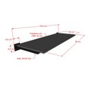 Ver imagem 2 de Prateleira MDF Preta/Branca 90x30cm Quadrada Leve Simples Comac - Branco/Preto