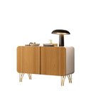 Ver imagem 3 de Balcão Aparador Buffet Bela Off White / Cinamomo - Bela Móveis