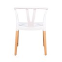 Ver imagem 3 de Conjunto 6 Cadeiras Polipropileno Wishbone Yescasa Branco