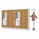 Ver imagem 3 de Closet Casal Belém 4 Pts com Espelho 4 Gvts Carioca Móveis Branco Cinamomo