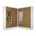 Ver imagem 2 de Closet Casal Belém 4 Pts com Espelho 4 Gvts Carioca Móveis Branco Cinamomo