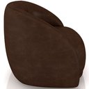 Ver imagem 6 de Kit 02 Poltronas Decorativas Giratória Angelina M03 Couríssimo Marrom - Lyam Decor