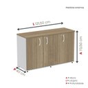 Ver imagem 4 de Armário para Escritório 3 Portas Credenza