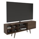 Ver imagem 3 de Rack para TV até 65 Polegadas 1 Porta 6 Nichos 175cm Estilo Retrô Cor Mumbai - Mademóvel