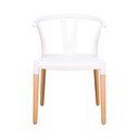 Ver imagem 4 de Conjunto 8 Cadeiras Polipropileno Wishbone Yescasa Branco