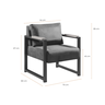Kit 2 Poltronas Decorativa para Sala Recepção Estilo Industrial Ipanema - 3
