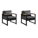 Ver imagem 1 de Kit 2 Poltronas Decorativa para Sala Recepção Estilo Industrial Ipanema