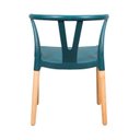Ver imagem 5 de Conjunto 8 Cadeiras Polipropileno Wishbone Yescasa Verde/Escuro