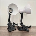 Ver imagem 2 de Luminária de Mesa com Presilha Articulada Branca Entrada E27 Bivolt para Escritório