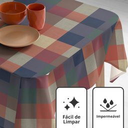 Toalha Mesa Plástica Térmica Chess 4 e 6 lugares 1,60 - 3