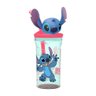Copo com Canudo Acrílico Tampa Stitch Disney 3d Látex 360ml - Tuut - 1