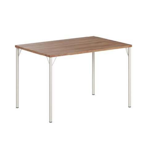 Mesa de Jantar Retangular 1,2m 1586 Carraro Freijó/Prata