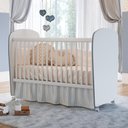 Ver imagem 4 de Berço Percasa para Colchão 130X60cm MDP e Madeira Maciça Branco e Azul Certificado Inmetro