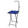 MESA TOSA DOBRAVEL ALTURA AJUSTAVEL BANHO PETSHOP CAES GATOS COM GIRAFA REGULAVEL AZUL - 1