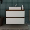 Ver imagem 7 de Conjunto Kit para banheiro 60cm com Gabinete espelheira e cuba CJ43018-111 Móvel na Caixa Videira Am