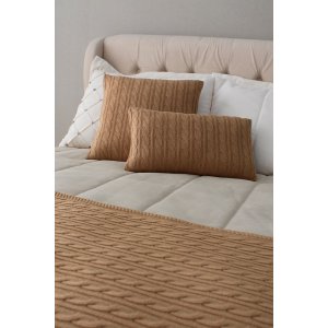 Capa para Almofada Tricô Tranças Carlan