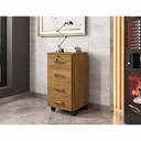 Ver imagem 2 de Gaveteiro Gávea Organizador 4 Gavetas com Rodinhas - Freijó