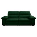 Ver imagem 3 de Sofa Retratil Reclinavel 2 Lugares 2,90m Crystal Veludo Verde Lansofbr Lansof Brasil