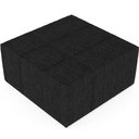 Ver imagem 5 de Kit 02 Puffs Quadrado Milano 90x90cm W01 Linho Chumbo