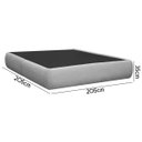 Ver imagem 4 de Base Cama Box Orgânica Moscou 195cm King Size Bouclê - Sofa Store:bouclê Cinza Claro