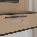 Ver imagem 4 de Painel para TV até 50 Polegadas 160,2cmx136cm Jeri Marrom Fendi/Carvalho