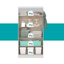 Ver imagem 4 de Armário Multiuso com 2 Portas de Correr 528 - Móveis Carraro - Branco