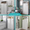 Ver imagem 7 de Armário Multiuso com 2 Portas de Correr 528 - Móveis Carraro - Branco