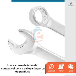 Chave de Boca Combinada em Aço Cromo Vanádio 32mm - Starfer - 3