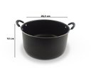 Ver imagem 2 de KIT 2 Caçarola Revestimento Antiaderente Dona Chefa 24 e 30cm Alça e Pomel em Baquelite Antitérmico